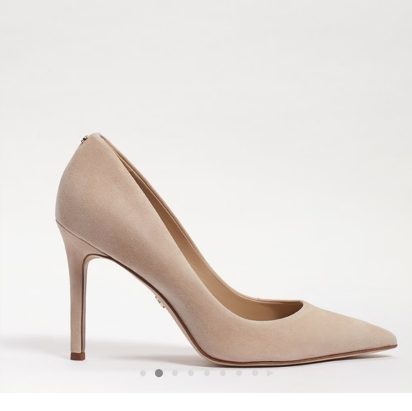 Sam Edelman HAZEL POINTED TOE LEATHER SUEDE PUMP - Picture 2 of 5